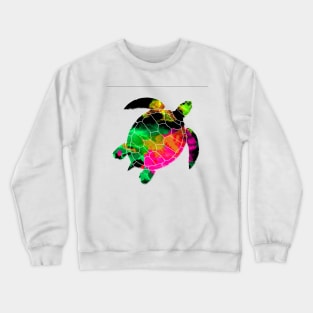 Water Color Sea Turtle Crewneck Sweatshirt